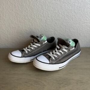 Converse All Star Chuck Taylor Double Tongues Low Top Sneakers - Gray Tourquoise